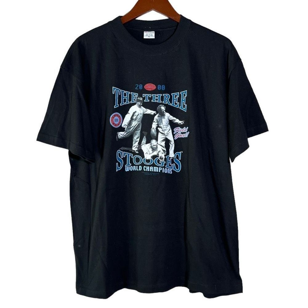 Vintage 90s/Y2K The Three Stooges Field Goal Comedy T-shirt Mens XL